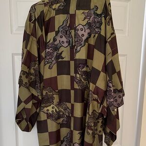 Dragon Checkered Kimono